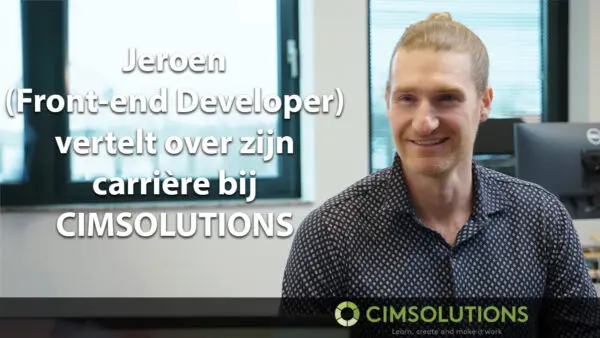 Jeroen tells about his work at CIMSOLUTIONS