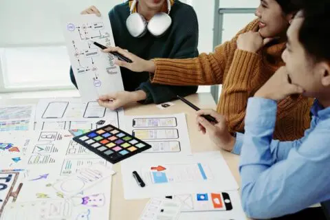 Team of creative web designers and graphic designers
