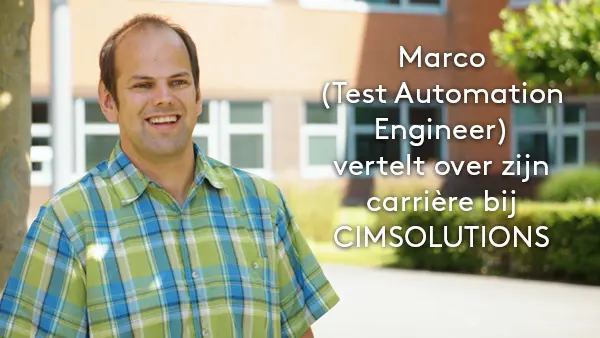 Marco vertelt over zijn werk als Test Automation Engineer
