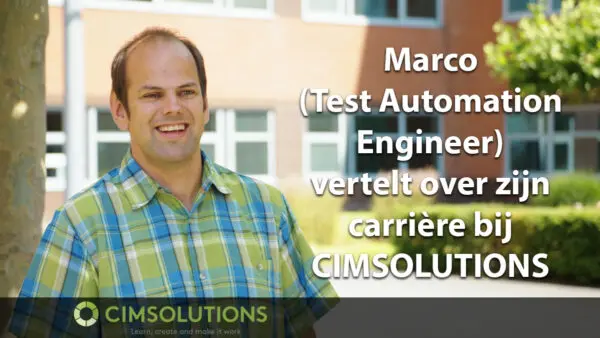 Marco vertelt over zijn werk als Test Automation Engineer